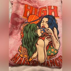 high maintenance sweater by assholes live forever